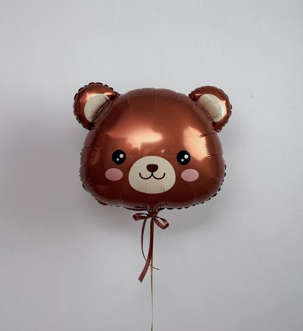 К Шар фигура 24''/61 см «Голова мишки» Милый медведь (БГ-25)  Изображение2