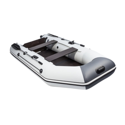 Лодка ПВХ АКВА 2800 Слань-книжка киль Светло-серый/графит