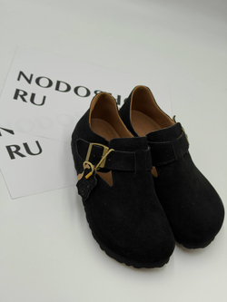 Туфли женские натуральная кожа артикул 6197-1 цвет "чёрный"