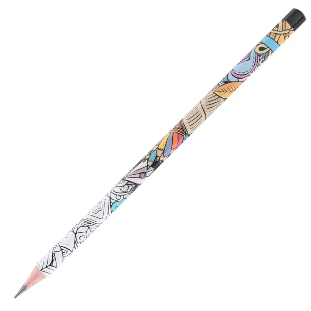 Карандаш чернографитный Deli Arti Graff, 2B, дер, шестигранный