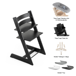 Стульчик Stokke Tripp Trapp Oak Black, черный