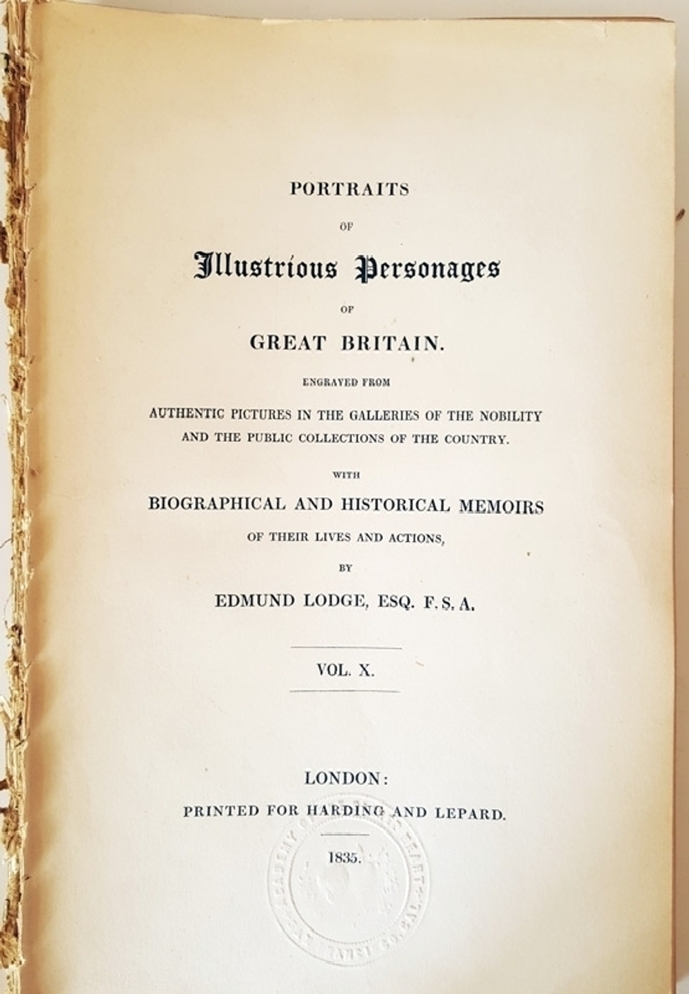 "Portraits of Illustrious Personages of Great Britain"  Edmund Lodge. 1835г.
