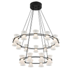 8341/70L LEDIO LN26 227 черный/прозрачный металл/акрил Люстра подвесная LED 70W 3000K 220V VINORA