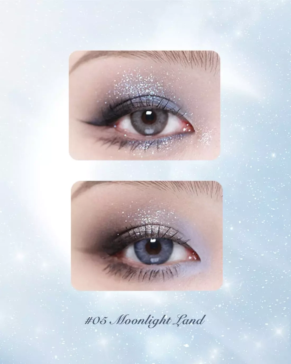 Flower Knows Moonlight Mermaid Five-Color Jewelry Eyeshadow Palette - 05 Moonlight Land