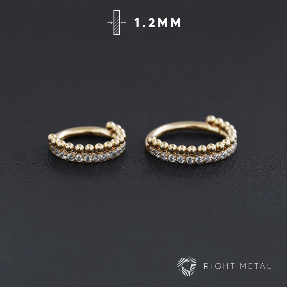 Кликер Delia Crystal PVD Yellow 1.2мм Кликер Delia Crystal PVD Yellow 1.2мм