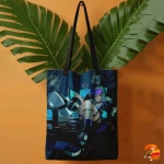 Сумка шоппер с принтом Honkai Star Rail