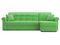 Диван угловой с оттоманкой Палермо 1,6 - Velutto 31 зеленый/кант Velutto 31 зеленый