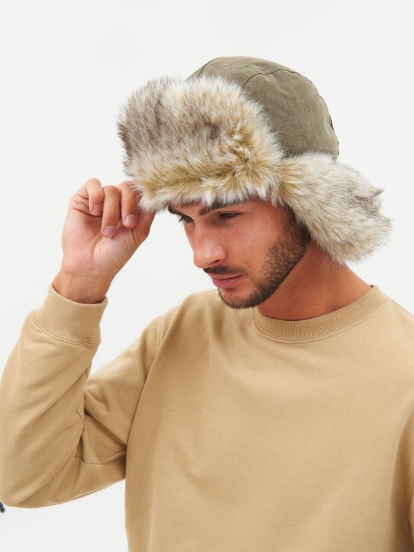 Шапка ушанка зимняя Yukon Ice ткань Finlandia цвет Хаки