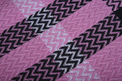 Плед-покрывало из хлопка "Venera", Клетка, цвет Сиреневый
