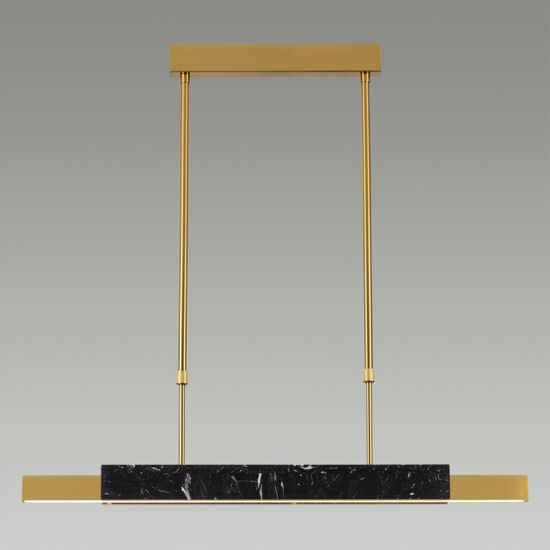 4361/25L MIDCENT ODL24 129 черный мрамор/антич. бронза/металл/акрил Подвесной светильник IP20 LED 25W 3000K 220V MARMI