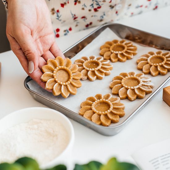 Пряничная форма Курабье Ромашка. Текстурра