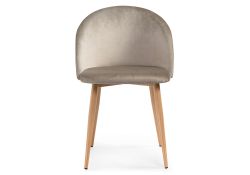 Стул на металлокаркасе Aldo beige / wood