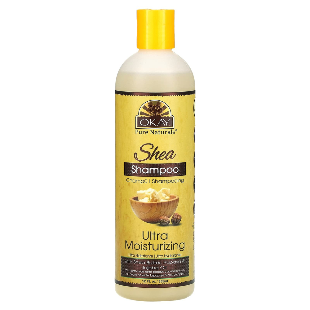 Okay Pure Naturals, Шампунь ши, ультраувлажнение, 355 мл (12 жидк. унц.)