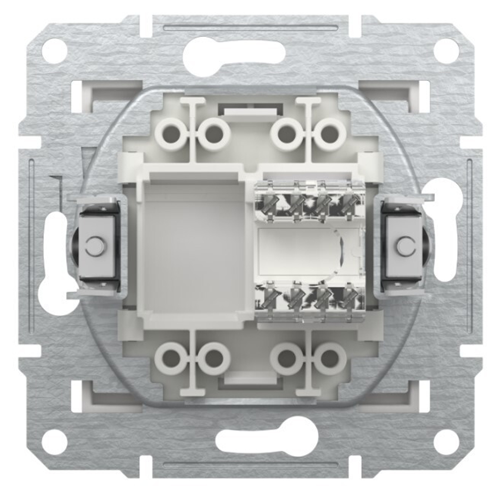 РОЗЕТКА КОМП С/У 1-ГНЕЗДО RJ45 CAT5E МЕХ БЕЛЫЙ ASFORA /SCHNEIDER/