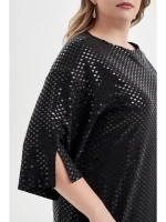 Платье вечернее короткое с пайетками