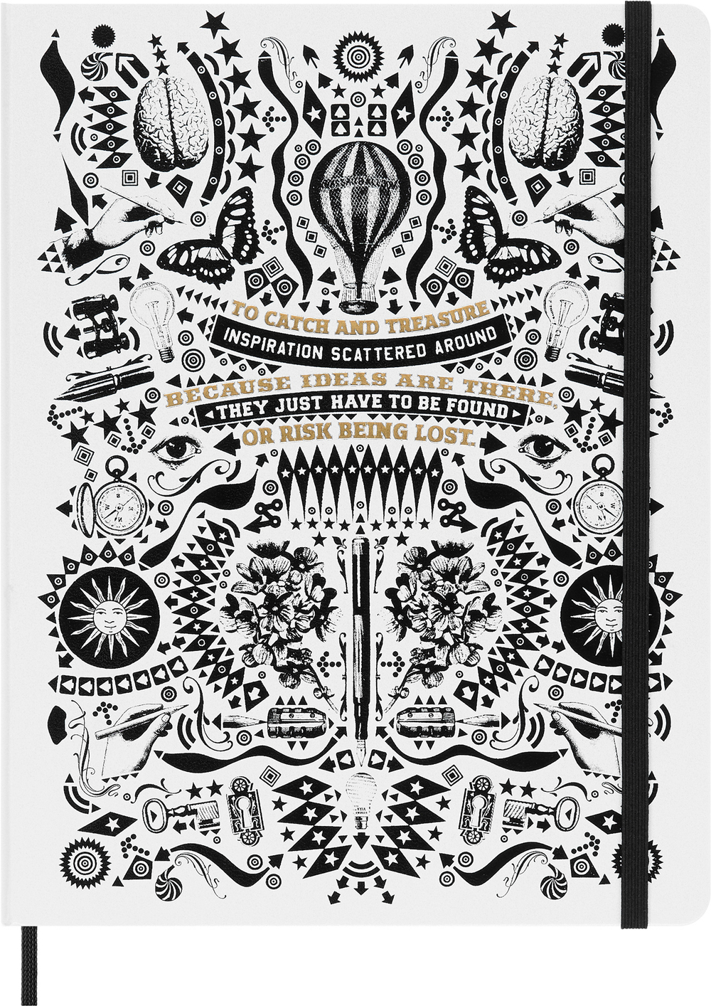 Блокнот Moleskine&Lorenzo Petrantoni LE (LEQP090LPETRA) 19х25 см, 176 стр. в линейку, белый