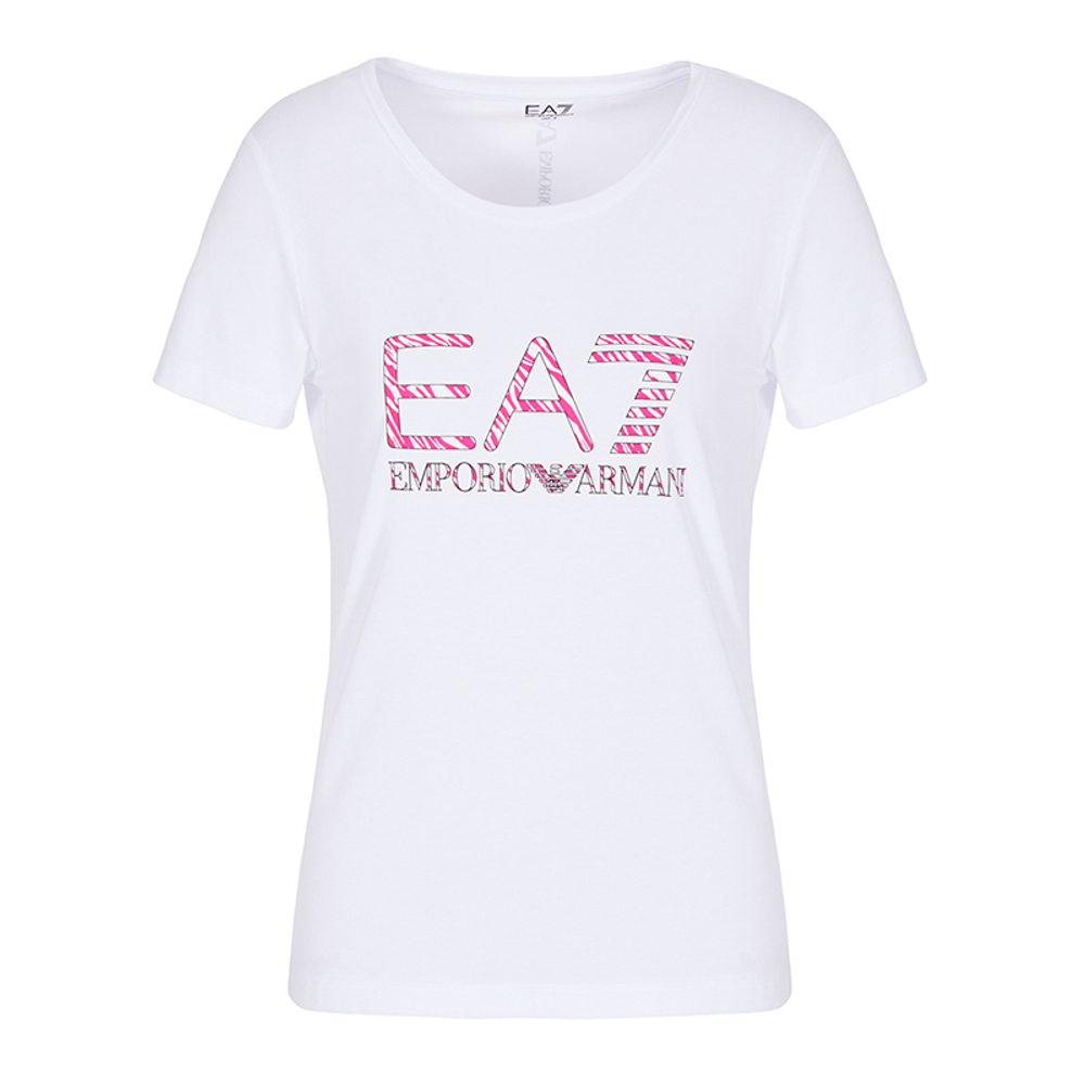 Женская теннисная футболка EA7 Women Jersey T-Shirt - white