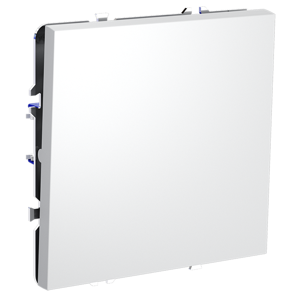 Перекрестный переключатель встраиваемый VOLTUM S70 одноклавишный 10А, (белый матовый)