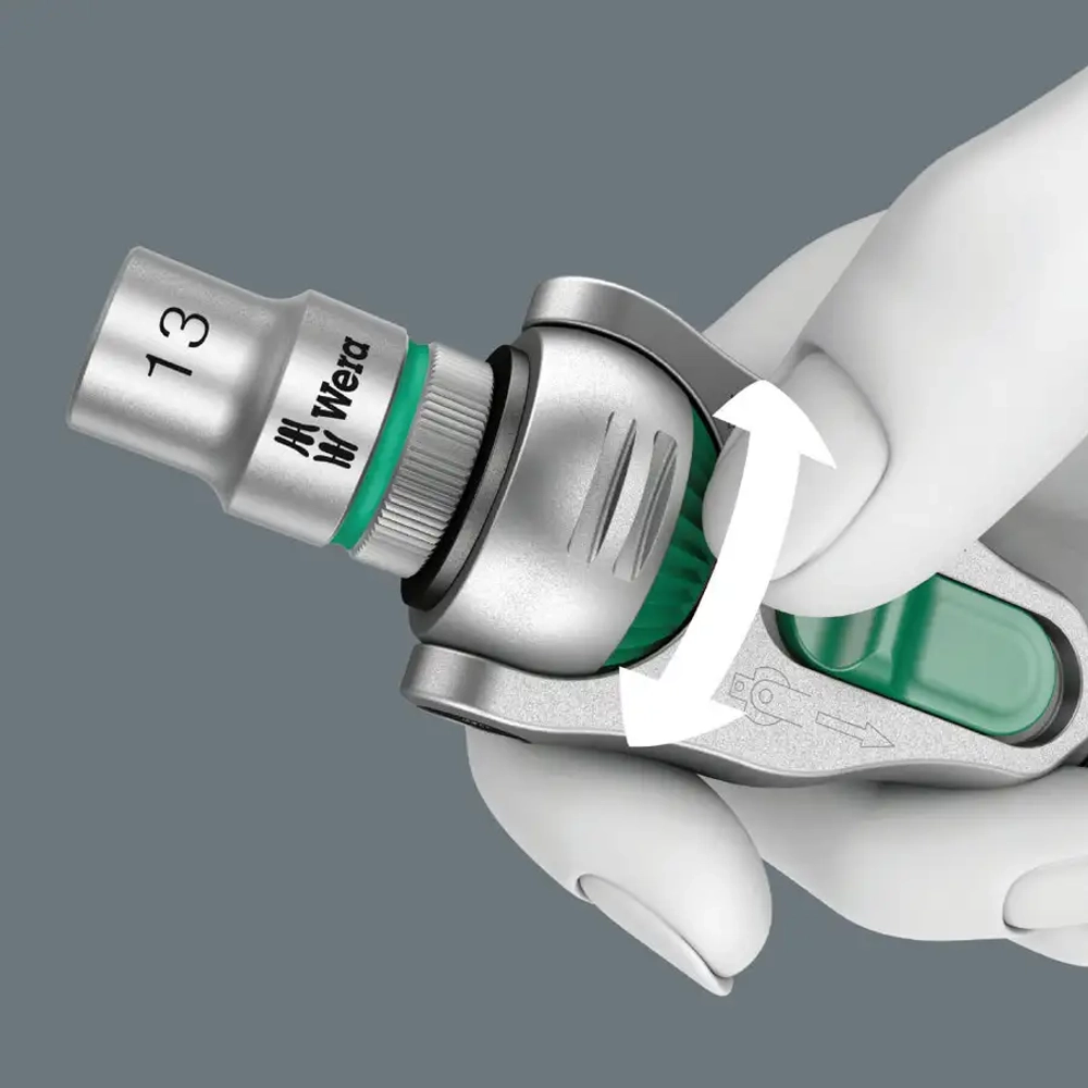 Трещотка Zyklop Speed 8000 B с присоединительным квадратом 3/8″ WERA 05003550001