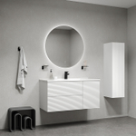 Тумба с умывальником IDDIS Bild, подвесная, 100 см, белый, BIL10W0i95K