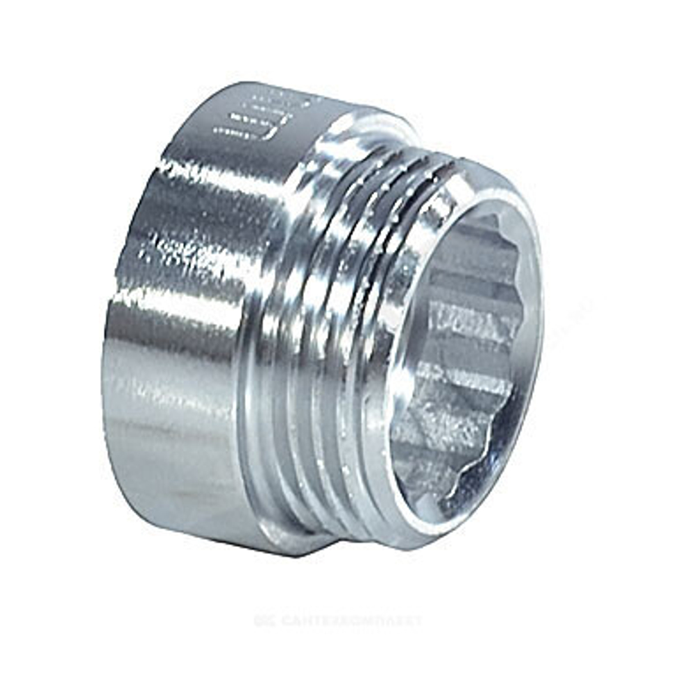 Удлинитель латунь хром Ду 15 (1/2") L=20мм ВР/НР SantechSystems
