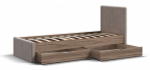 Кровать ЛОФТ Мини 90*200 Орех парона, MONOLIT Латте