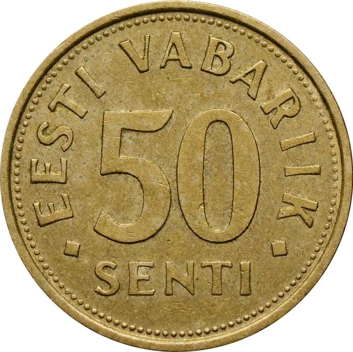 50 сентов 1992 Эстония