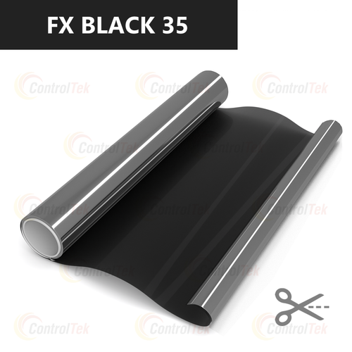 Пленка тонировочная металлизированная с зеркальным эффектом FX Black 35 ControlTek, на отрез (ширина рулона 1,524 м.)