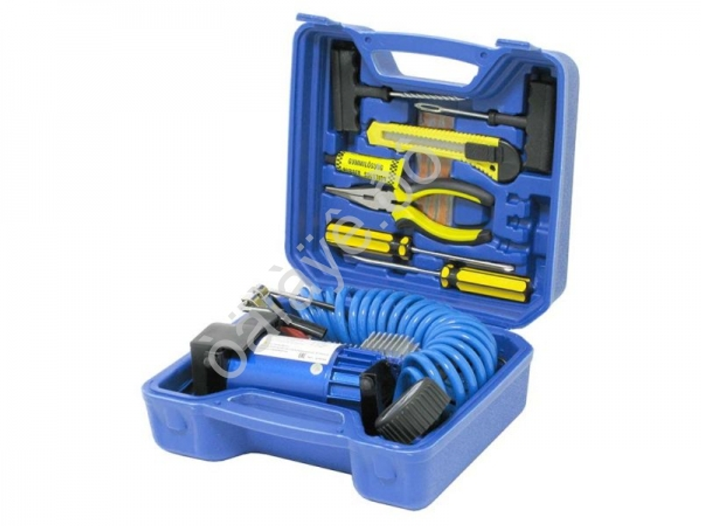 Компрессор МаякАвто АС 605ма усиленный в КЕЙСЕ с набором инструментов