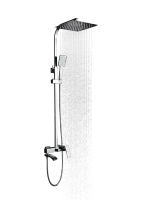 Душевая система с тропическим душем Gappo G2407