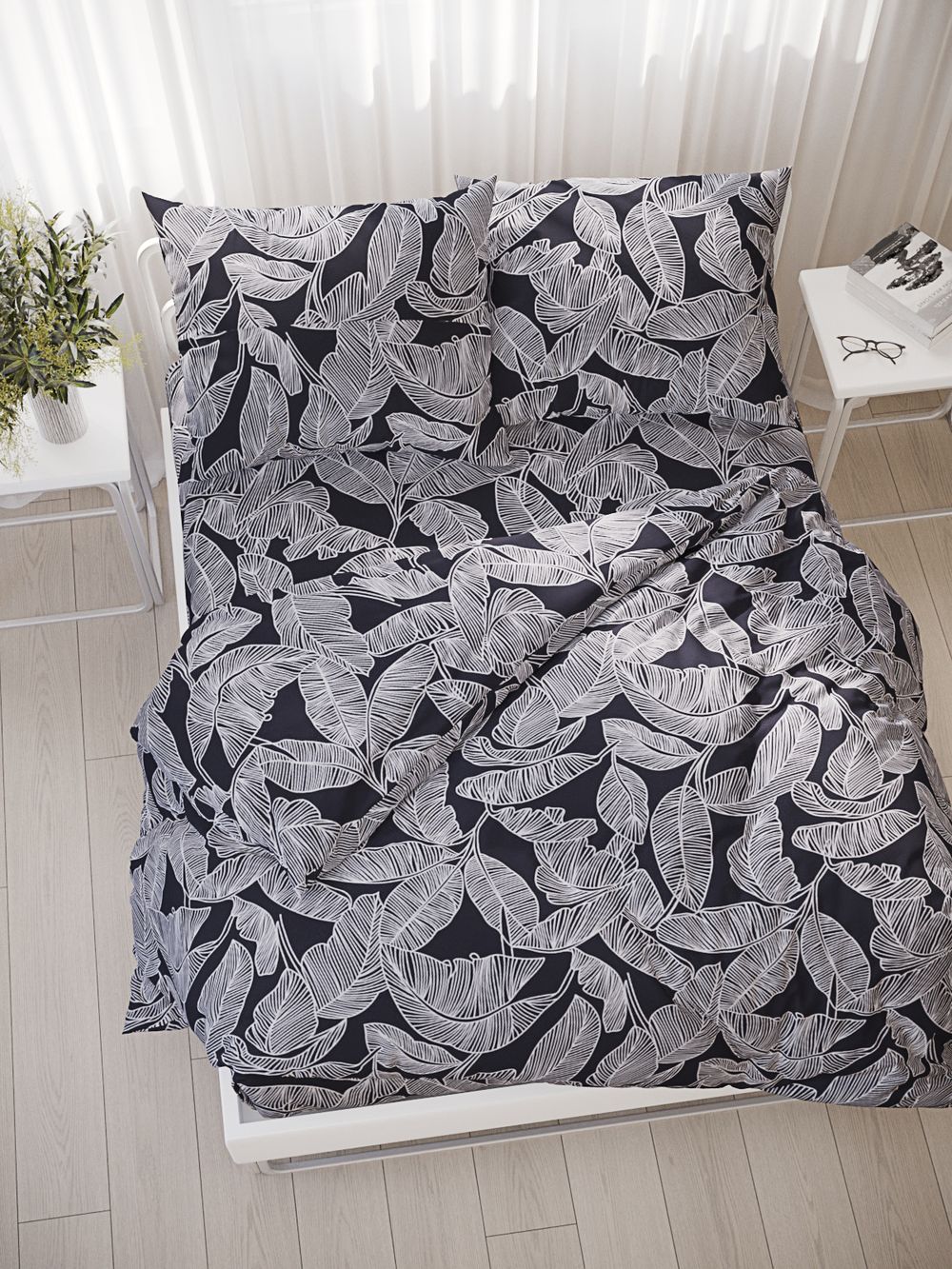 Простынь на резинке Milky Garden "Fern" 140х200 см