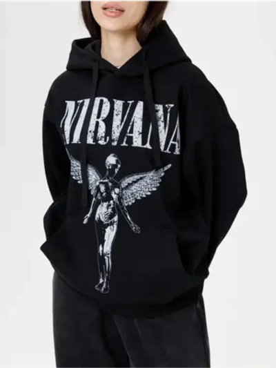 Худи PARABOLA Nirvana оверсайз варенка для мужчин и женщин