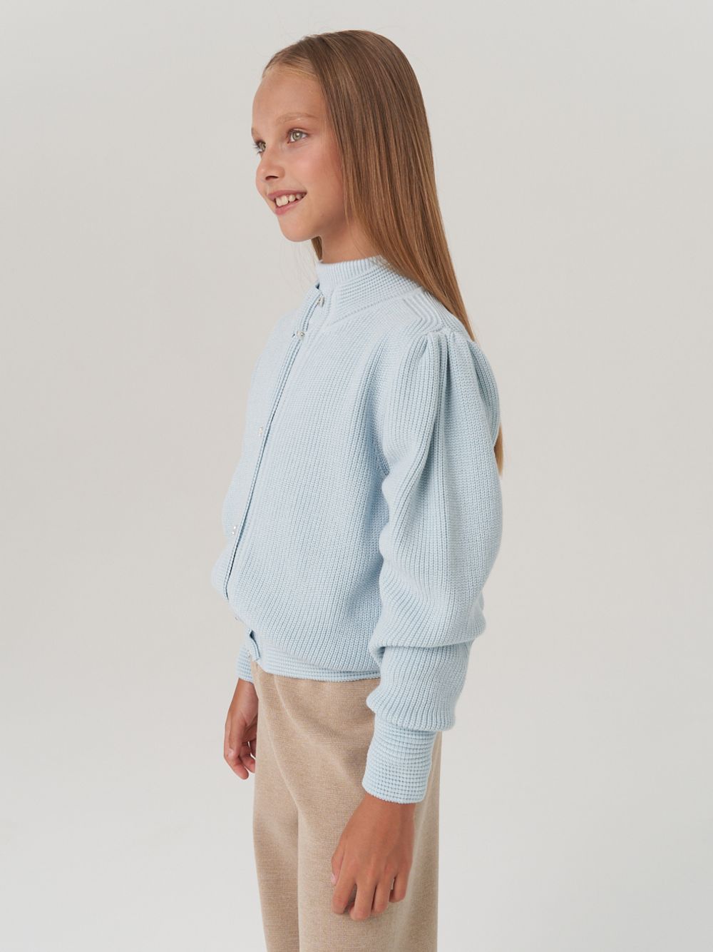 Кардиган для девочки AT1058 голубой