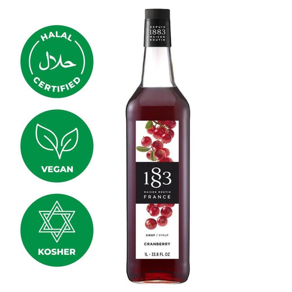 Сироп Клюква 1л 1883 Maison Routin