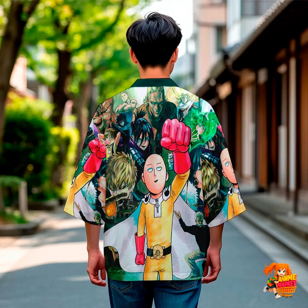 Рубашка хаори японская Ванпанчмэн