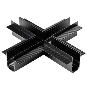 Соединитель Х-образный встраиваемый 509287 чёрный Uno Lightstar