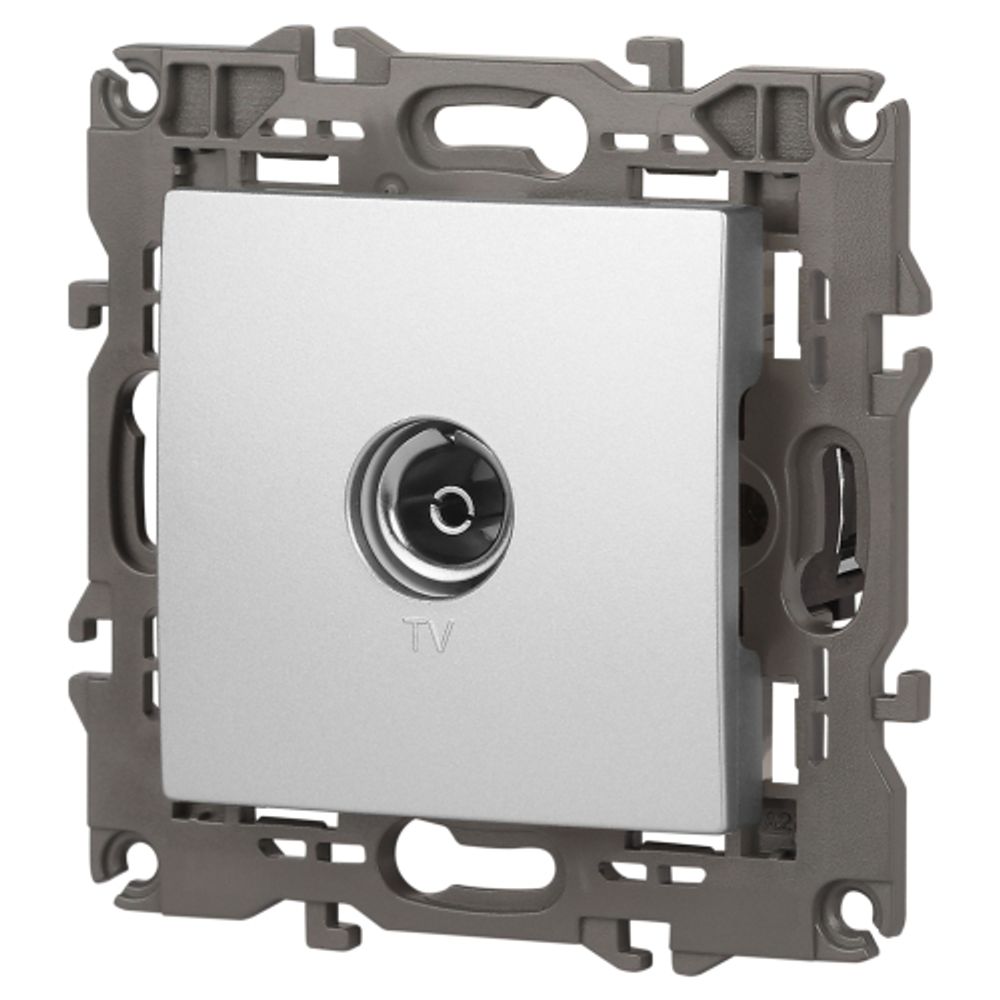 Розетка ЭРА Elegance 14-3101-03 TV одиночная IP20 алюминий