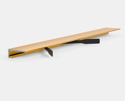 Щелевой плинтус Pro Design MINI 7067 золото, 2700x15,5x6,15 мм