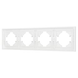 Рамка пластиковая FRM-TENDO-SFPL-4-WH (Arlight, Матовый белый) 054656