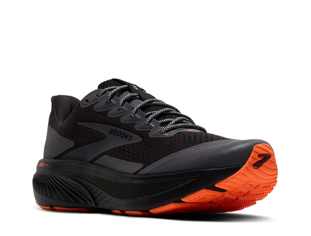 Кроссовки для бега женские Brooks Ghost 17 W Черно-оранжевые