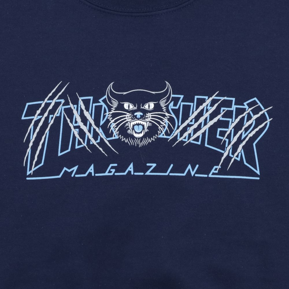 Свитшот Thrasher Gato Crewneck (navy)