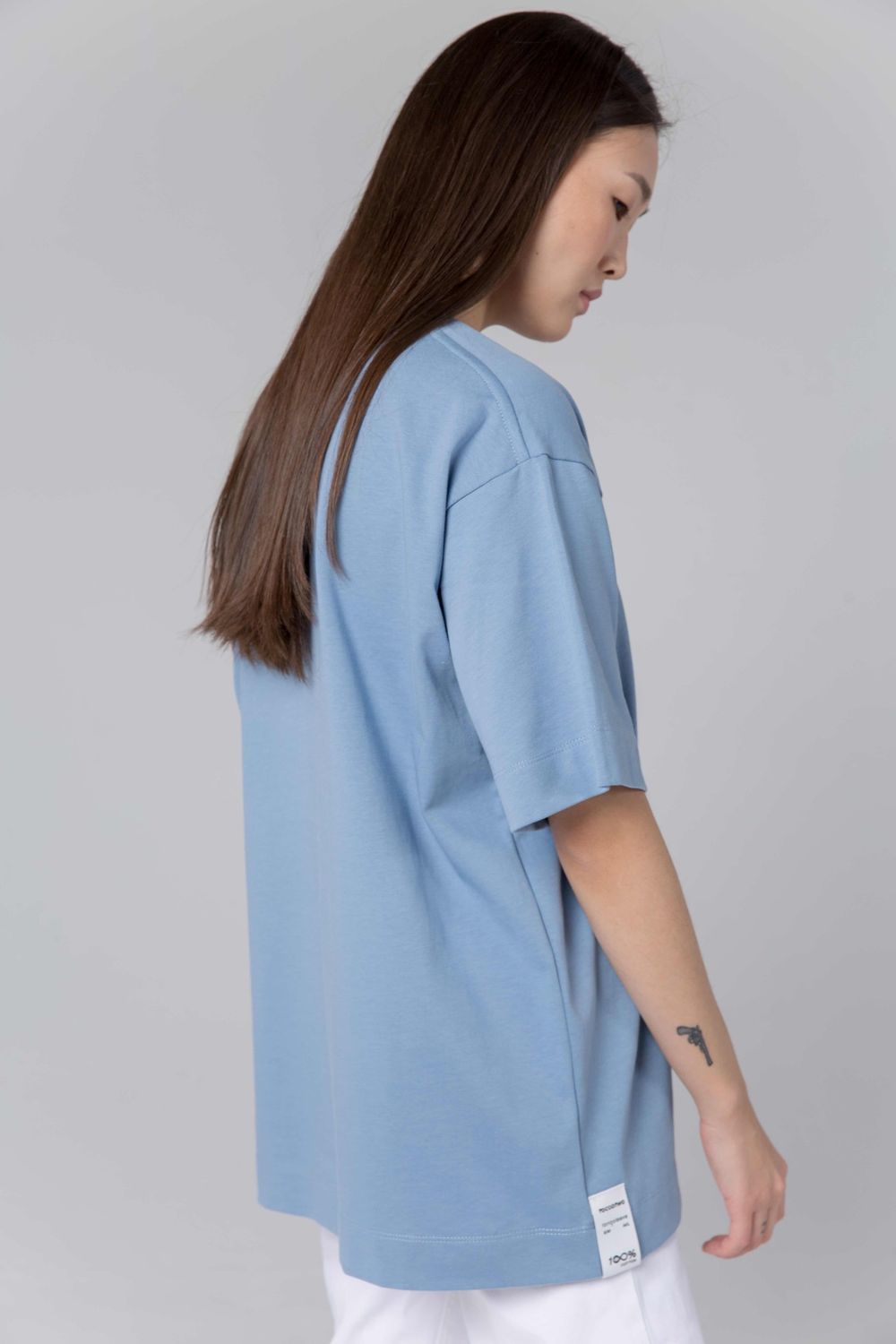 Футболка Toccotwo Женская Серо-Голубая