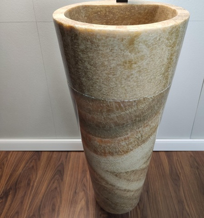 Раковина напольная из оникса Sunset ON-01348 (40*40*90 см)