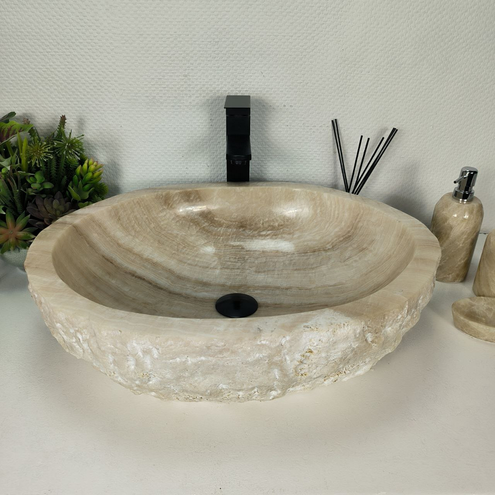 Раковина из оникса Erozy White EO-64304 56*46*15 0214