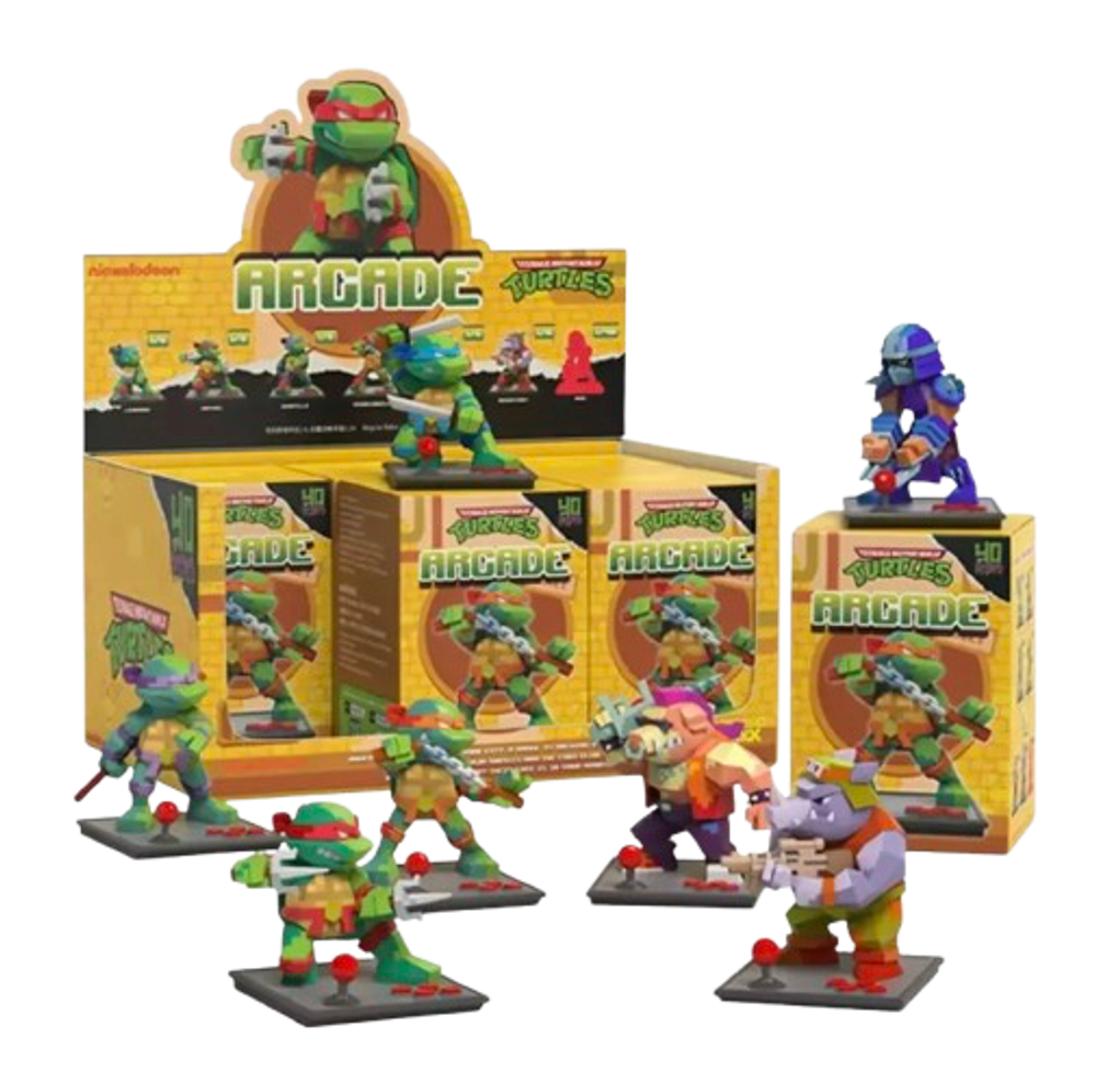 Рандомная фигурка Blind Box Mighty Jaxx Arcade Ninja Turtles Series
