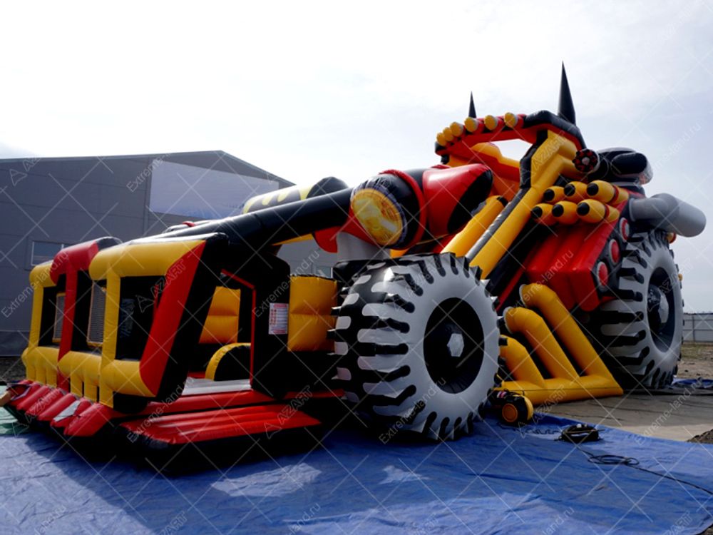 Батут-горка "Бэтмобиль 3"