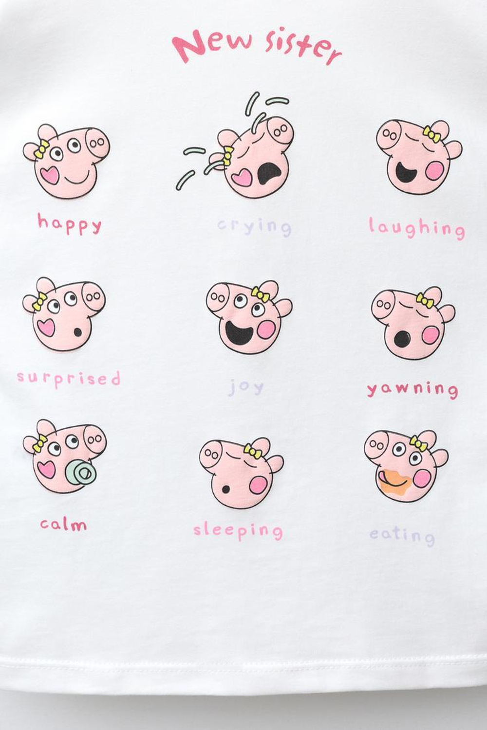 ZARA ФУТБОЛКА С ПРИНТОМ PEPPA PIG™, ЭКРЮ