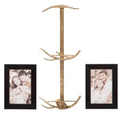 Рамка для фото двойная Зарничка Каштан Бронза