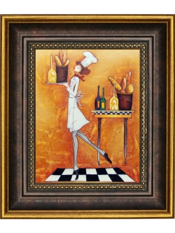 Картина настенная интерьерная в багетной раме 18*21 см