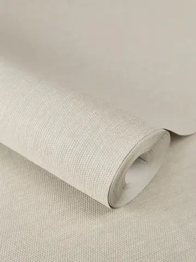 Обои без стыков лен СЕРЫЙ МОККО.28 флизелиновые метровые в зал, гостиную, детскую, кухню 1.06 м на 10.05 м прокрашенные в массе